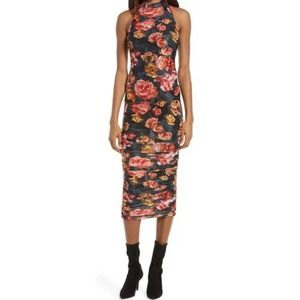 NWOT - SNDYS High Tide Floral Sheath Dress In Red Floral ~ Medium